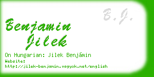 benjamin jilek business card